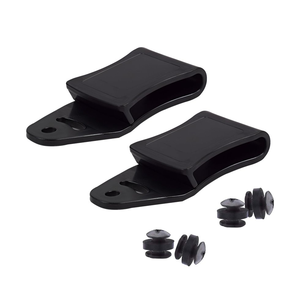HolsterBuilder TacWare Cant Clips 2-Pack OWB Adjustable Belt Clips with Hardware Tuckable Universal Holster and Sheath Attachment TAC Grip Hook Design Made in USA