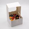 Green Harvest 8"x8"x5" White Cake Box with Window and Gold Cake Board Combo 12 Sets 24 pcs view 3
