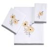 Avanti Linens - 3pc Towel Set, Soft & Absorbent Cotton Towels (Marielle Collection),White view 1