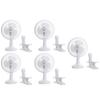 Genesis 6-Inch Clip Convertible Table-Top & Clip Fan Two Quiet Speeds - Ideal For The Home, Office, Dorm, More White (A1CLIPFANWHITE) view 1