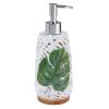 Avanti Linens - Soap Dispenser/Lotion Pump, Palm Tree Leaves Inspired Home Decor (Viva Palm Collection) view 1