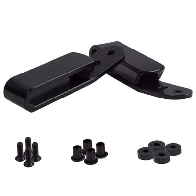 HolsterBuilder J-Clip for IWB Holsters - Belt Clip with 2 Pre-Drilled Holes, Universal Sheath Grip Hook for Discreet Concealment, Holsters, and Accessories - Black