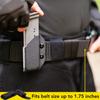 HolsterBuilder J-Clip for IWB Holsters - Belt Clip with 2 Pre-Drilled Holes, Universal Sheath Grip Hook for Discreet Concealment, Holsters, and Accessories - Black view 4