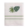 Avanti Linens - 3pc Towel Set, Soft & Absorbent Cotton Towels (Viva Palm Collection), White view 3