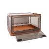 Best Home Fashion 2 packs X-LARGE Storage Bins Side Opening, Stackable Lid Collapsible, Foldable, Easy Tidy Up with Storage Box, Ideal for Home & Office Organization Storage Cube (X-Large, Orange) view 2