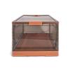 Best Home Fashion 2 packs X-LARGE Storage Bins Side Opening, Stackable Lid Collapsible, Foldable, Easy Tidy Up with Storage Box, Ideal for Home & Office Organization Storage Cube (X-Large, Orange) view 3