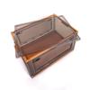 Best Home Fashion 2 packs X-LARGE Storage Bins Side Opening, Stackable Lid Collapsible, Foldable, Easy Tidy Up with Storage Box, Ideal for Home & Office Organization Storage Cube (X-Large, Orange) view 4