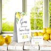 Your Main Event Prints Guess How Many Lemon Drops Game - Perfect for Baby Showers, Weddings, Bridal Showers, Birthdays, and More - Includes 1 Self-Standing Sign and 50 Guessing Cards view 2