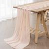 12Pack 10ft Chiffon Table Runner 29x120 Inch Sheer Romantic Table Runner for Wedding Birthday Party Bridal Shower Outdoor Decoration-Peach view 2