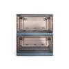 Best Home Fashion 2 packs LARGE Storage Bins Side Opening, Stackable Lid Collapsible, Foldable, Easy Tidy Up with Storage Box, Ideal for Home & Office Organization Storage Cube (Large, Blue) view 1