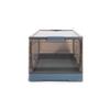 Best Home Fashion 2 packs LARGE Storage Bins Side Opening, Stackable Lid Collapsible, Foldable, Easy Tidy Up with Storage Box, Ideal for Home & Office Organization Storage Cube (Large, Blue) view 3