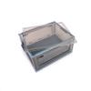 Best Home Fashion 2 packs LARGE Storage Bins Side Opening, Stackable Lid Collapsible, Foldable, Easy Tidy Up with Storage Box, Ideal for Home & Office Organization Storage Cube (Large, Blue) view 4
