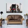 BOHU ARTS Banksy Wall Art Spy Booth Banksy Graffiti Street Canvas Art Framed Painting for Bedroom Livingroom Office Ready to Hang view 2