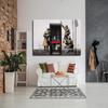 BOHU ARTS Banksy Wall Art Spy Booth Banksy Graffiti Street Canvas Art Framed Painting for Bedroom Livingroom Office Ready to Hang view 4