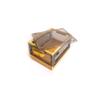 Best Home Fashion 3 packs Storage Bins Side Opening, Stackable Lid Collapsible, Foldable, Easy Tidy Up with Storage Box, Ideal for Home & Office Organization Storage Cube (Small, Yellow) view 4