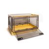 Best Home Fashion 2 packs LARGE Storage Bins Side Opening, Stackable Lid Collapsible, Foldable, Easy Tidy Up with Storage Box, Ideal for Home & Office Organization Storage Cube (Large, Yellow) view 2