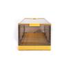 Best Home Fashion 2 packs LARGE Storage Bins Side Opening, Stackable Lid Collapsible, Foldable, Easy Tidy Up with Storage Box, Ideal for Home & Office Organization Storage Cube (Large, Yellow) view 3