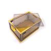 Best Home Fashion 2 packs LARGE Storage Bins Side Opening, Stackable Lid Collapsible, Foldable, Easy Tidy Up with Storage Box, Ideal for Home & Office Organization Storage Cube (Large, Yellow) view 4