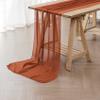 12Pack 10ft Chiffon Table Runner 29x120 Inch Sheer Romantic Table Runner for Wedding Birthday Party Bridal Shower Outdoor Decoration-Rust view 2