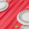 12Pack 10ft Christmas Chiffon Table Runner 29x120 Inch Sheer Romantic Table Runner for Wedding Birthday Party Bridal Shower Outdoor Decoration-Red view 4