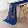 12Pack 10ft Chiffon Table Runner 29x120 Inch Sheer Romantic Table Runner for Wedding Birthday Party Bridal Shower Outdoor Decoration-Royal Blue view 2