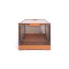 Best Home Fashion 2 packs LARGE Storage Bins Side Opening, Stackable Lid Collapsible, Foldable, Easy Tidy Up with Storage Box, Ideal for Home & Office Organization Storage Cube (Large, Orange) view 3