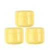20 Pcs 100ml Plastic Cream Container Round Yellow Jars Face Cream Lotion Pot Cosmetics Storage Container DIY Makeup Sample view 1