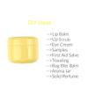 20 Pcs 100ml Plastic Cream Container Round Yellow Jars Face Cream Lotion Pot Cosmetics Storage Container DIY Makeup Sample view 3