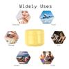 20 Pcs 100ml Plastic Cream Container Round Yellow Jars Face Cream Lotion Pot Cosmetics Storage Container DIY Makeup Sample view 4