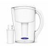 Crystal Quest Water Filter Pitcher- 12-Cup Capacity, Includes 1 Long-Life Filter, BPA Free, Meets NSF Standard 42 - Filters up to 2,000 Gallons Alkalizing/White view 1