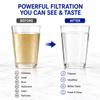 Crystal Quest Water Filter Pitcher- 12-Cup Capacity, Includes 1 Long-Life Filter, BPA Free, Meets NSF Standard 42 - Filters up to 2,000 Gallons Alkalizing/White view 3
