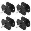 Cionyce 4 Pcs Sectional Couch Connectors, Pin Style Furniture Connector Sectional Sofa Connector Bracket(Black) view 1