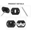 Cionyce 4 Pcs Sectional Couch Connectors, Pin Style Furniture Connector Sectional Sofa Connector Bracket(Black) view 3