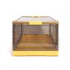 Best Home Fashion 2 packs X-LARGE Storage Bins Side Opening, Stackable Lid Collapsible, Foldable, Easy Tidy Up with Storage Box, Ideal for Home & Office Organization Storage Cube (X-Large, Yellow) view 3