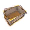 Best Home Fashion 2 packs X-LARGE Storage Bins Side Opening, Stackable Lid Collapsible, Foldable, Easy Tidy Up with Storage Box, Ideal for Home & Office Organization Storage Cube (X-Large, Yellow) view 4