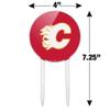 Acrylic Calgary Flames Logo Cake Topper Party Decoration for Wedding Anniversary Birthday Graduation view 2