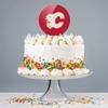 Acrylic Calgary Flames Logo Cake Topper Party Decoration for Wedding Anniversary Birthday Graduation view 4