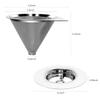 LHS Pour Over Coffee Dripper Reusable Coffee Filter Paperless Coffee Filter Stainless Steel Pour Over Coffee Maker Cone Coffee Dripper for 1-2 Cup,Silver view 3