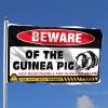 Abipuir Frat Flags Beware of Guinea Pig Flag Banners For Room (Size : 120X180CM) view 2