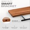 BATODA Set of 2 17" Acacia Wood Floating Shelves Wall Mounted Rustic Farmhouse Wooden Wall Storage Shelf for Bedroom, Kitchen, Home Dcor - Brackets and Shelving Mounting Hardware Included view 3