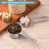 IFFMYJB Measuring Cups Set, 18/8 Stainless Steel Measuring Cups Set for Baking & Kitchen, Metric & US Metal Measure Cup for Dry & Liquid Ingredients view 4