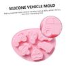 2pcs Silicone Baking Mold Vehicle Chocolate Mold Candy Mold Baking Molds Silicone Transport Mold Silicone Cookie Molds Silicone Molds Cake Molds Mold for Bakery Silicone Cake Mold view 4