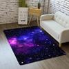 Blue Purple Medium Galaxy Starry Sky Area Rug Universe Space Throw Rugs for Kids Bedroom Kitchen Non-Slip Dining Room Carpets,4'6' view 1
