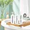 21oz Shampoo and Conditioner Dispenser (Set of 3) Modern Refillable Shampoo Pump Bottles for Shower Soap - Empty Shampoo Conditioner Body Wash Dispenser Set - Stylish Permanent Labels - for Bathroom view 3