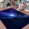 ZSSZO Universe Theme Large Area Rug for Living Dining Room 3D Universe Galaxy Throw Rugs Washable Planet Print Floor Mats for Kids Bedroom Play Room,6'9' view 2