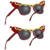 Gatuida 2 Pcs Funny Dance Party Makeup Glasses Hot Dog Eyeglasses for Masquerade Party Glasses for Summer Party Luau Party Decorations view 1