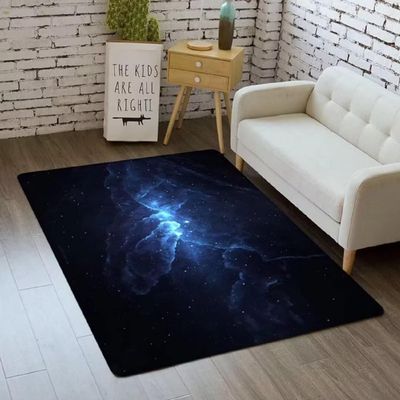 Galaxy Starry Sky Large Area Rug 3D Universe Theme Throw Rugs Soft Non-Slip Carpets Washable Floor Mats for Kids Bedroom Living Dining Room,6'9'