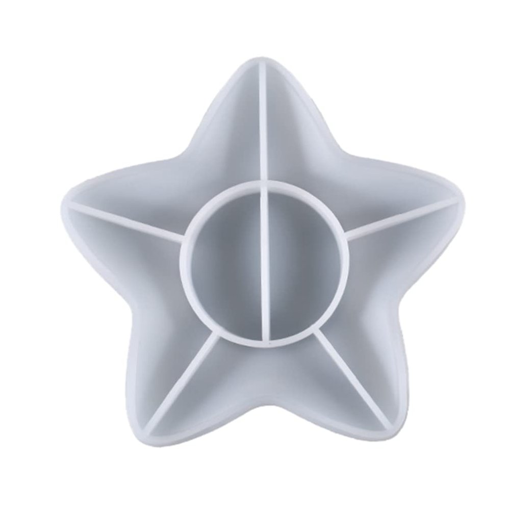 EXCEART Sea Star Epoxy Mold Lightweight Tray for Crafts for Beginners and Professionals Easy to Demould Creative Storage
