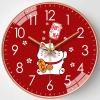 Wall Clocks Wall Clock Living Room Creative Clock Wall Watch Simple Decoration Free Punching Mute Clock Home Decoration,B,12Inches (30Cm) view 1