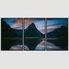 SIGNWIN 3 Piece Framed Canvas Wall Art Lake Landscape Painting Canvas Prints Home Artwork Decoration for Living Room,Bedroom - 16"x24"x3 Panels view 3